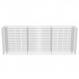 Jardinieră gabion, oțel galvanizat, 270 x 50 x 100 cm - Img 5