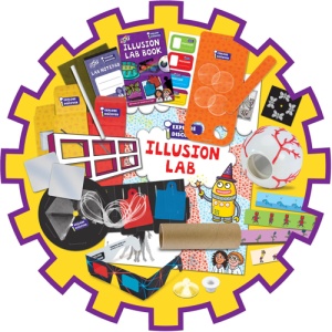 Joc educativ Set 9 experimente Illusion lab Galt