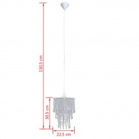 Lampă de tavan cu cristale 22,5 x 30,5 cm - Img 12