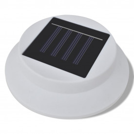 Lampă solară pentru exterior 6 pcs Lumină pentru gard Albă - Img 5