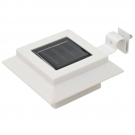 Lămpi solare de exterior, 12 buc., alb, 12 cm, pătrat, LED - Img 2