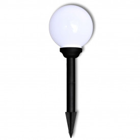 Lămpi solare pentru exterior cu LED-uri + țăruși, 20 cm, 3 buc - Img 4
