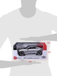 Macheta Bburago 1:18 2022 Audi Rs E-Tron Gt Silver Bb11050Sl - Img 4