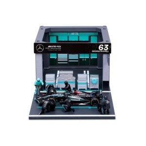 Macheta Bburago 1:43 Formula Pit Pass – Mercedes AMG Petronas W15 Team #63 George Russell Bb38452/63 - Img 4