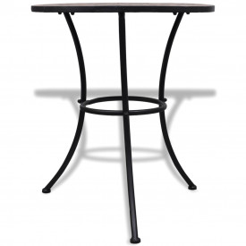 Masă cu blat mozaic 60 cm Teracota - Img 2