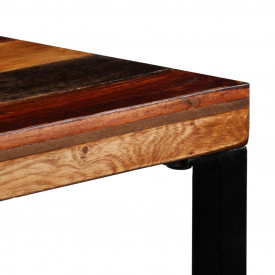 Masă de bar din lemn masiv reciclat, 120 x 60 x 106 cm - Img 5