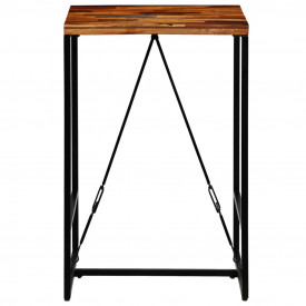 Masă de bar din lemn masiv reciclat, 70 x 70 x 106 cm - Img 3