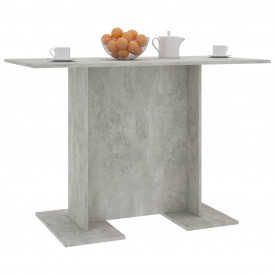 Masă de bucătărie, gri beton, 110 x 60 x 75 cm, PAL - Img 5