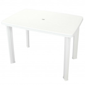 Masă de grădină 101x68x72 cm plastic, alb