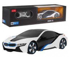 Masina RC 1:24 BMW I8, Alb, 48400 - Img 2