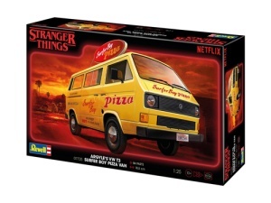 Masina Revell Argyles Vw T3 Surfer Boy Pizza Van: S.Things Scara 1:25 Rev07725 - Img 4
