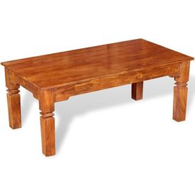 Măsuță de cafea din lemn masiv 110 x 60 x 45 cm