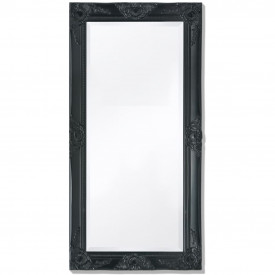 Oglindă de perete în stil baroc, 100 x 50 cm, negru - Img 1
