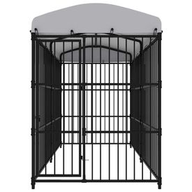 Padoc pentru câini de exterior, cu acoperiș, 300 x 150 x 210 cm