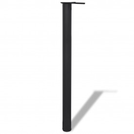 Picioare de masă cu înălțime reglabilă, 870 mm, negru, 4 buc - Img 2
