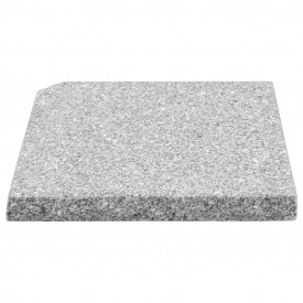 Placă de greutate umbrelă, gri, 25 kg, granit, pătrat - Img 3