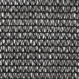 Plasă protecție vizuală, negru, 1,5 x 10 m, HDPE - Img 3