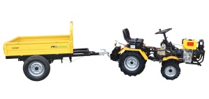 ProGARDEN Campo RM500CT remorca 500kg minitractor, 1 osie, prindere cupla - Img 2