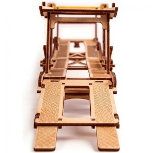 Puzzle 3D din lemn remorca auto pentru tirul Big Rig - Img 6