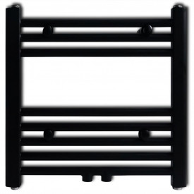 Radiator port-prosop încălzire centrală baie, drept, 480x480 mm, negru - Img 2