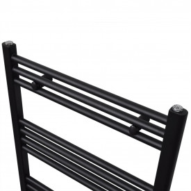 Radiator port-prosop încălzire centrală baie, drept, 500x764 mm, negru - Img 3