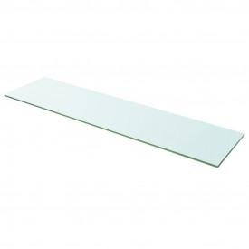 Raft din sticlă transparentă, 100 x 25 cm