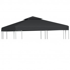 Rezervă Acoperiș marchiză 310 g / m² Gri închis 3x3 m - Img 1