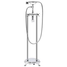 Robinet de cadă independent argintiu oțel 99,5 cm inoxidabil