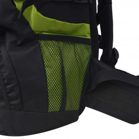Rucsac pentru drumeții XXL 75 L, Negru și verde - Img 6