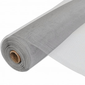 Rulou plasă de țânțari pentru ușă/fereastră 100 x 1000 cm, Argintiu