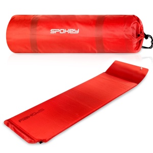 Saltea autogonflabila cu perna 186 x 50 x 2.5 cm Spokey Savory Pillow, rosie