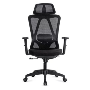 Scaun birou ergonomic OFF987, mesh, mecanism a-sincron, cotiere reglabile, 110 kg, negru - Img 3