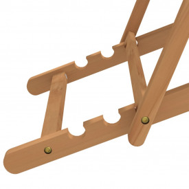 Scaun de exterior, crem, 56 x 105 x 96 cm, lemn de tec - Img 7