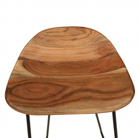 Scaune de bar, 2 buc.,41x36x76 cm, lemn masiv de acacia - Img 7