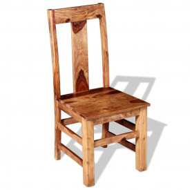 Scaune de bucătărie 6 buc, lemn masiv de sheesham - Img 2