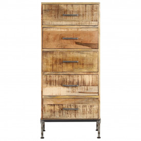 Scrin, 45x35x106 cm, lemn masiv de mango - Img 2