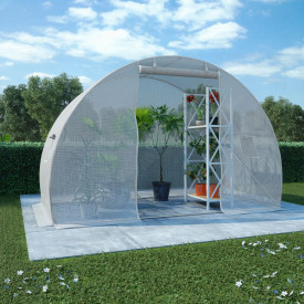 Seră cu fundație din oțel, 4,5 m², 300 x 150 x 200 cm