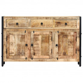 Servantă, 120 x 35 x 76 cm, lemn masiv de mango - Img 2