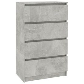 Servantă, gri beton, 70 x 40 x 97 cm, PAL