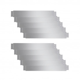 Set 10 separatoare flexibile pentru gazon, oțel galvanizat, 100 x 15cm - Img 2