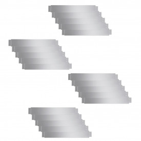 Set 20 separatoare flexibile peluză oțel galvanizat 100 x 15 cm - Img 2