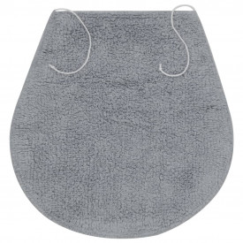 Set covorașe baie, 3 piese, gri, material textil - Img 4