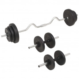 Set de haltere și gantere, 30 kg - Img 2