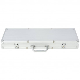 Set de poker cu 500 de jetoane cu laser din aluminiu - Img 5