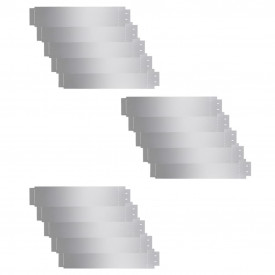 Set gard de gazon, 15 buc, oțel galvanizat, 100 x 20 cm - Img 2