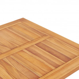Set mobilier bar, 3 piese, lemn masiv de tec - Img 7