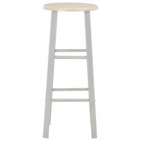 Set mobilier de bar, 3 piese, lemn și oțel - Img 7