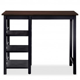 Set mobilier de bar, 3 piese, MDF, negru - Img 4