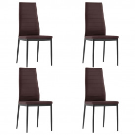 Set mobilier de bucătărie, 5 piese, maro - Img 5