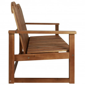 Set mobilier de grădină, 4 piese, lemn masiv de salcâm - Img 4